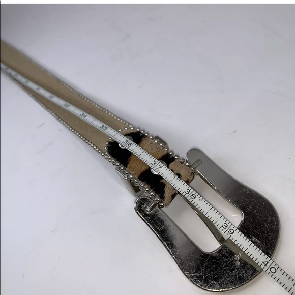 BB SIMON Champagne SWAROVSKI CRYSTAL PONY BELT - Picture 9 of 10